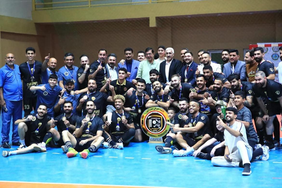 نادي الحشد بطلا دوري النخبة بكرة اليد — كورافيا