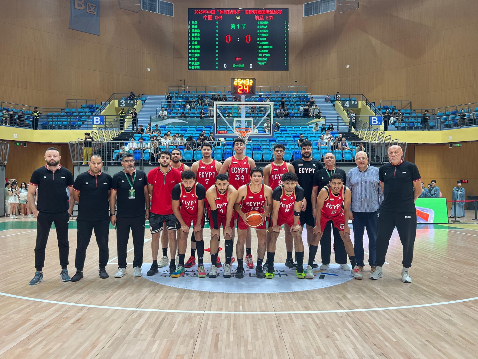 منتخب مصر الأولمبي لكرة السلة يفوز على الصين في الجولة الثانية من بطولة التحدي