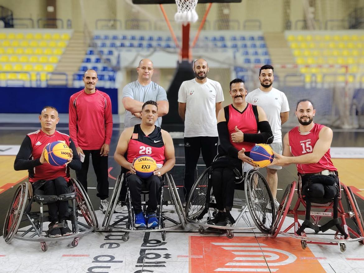 منتخب مصر لكرة السلة على الكراسي المتحركة يغادر للمشاركة في بطولة العالم 3×3