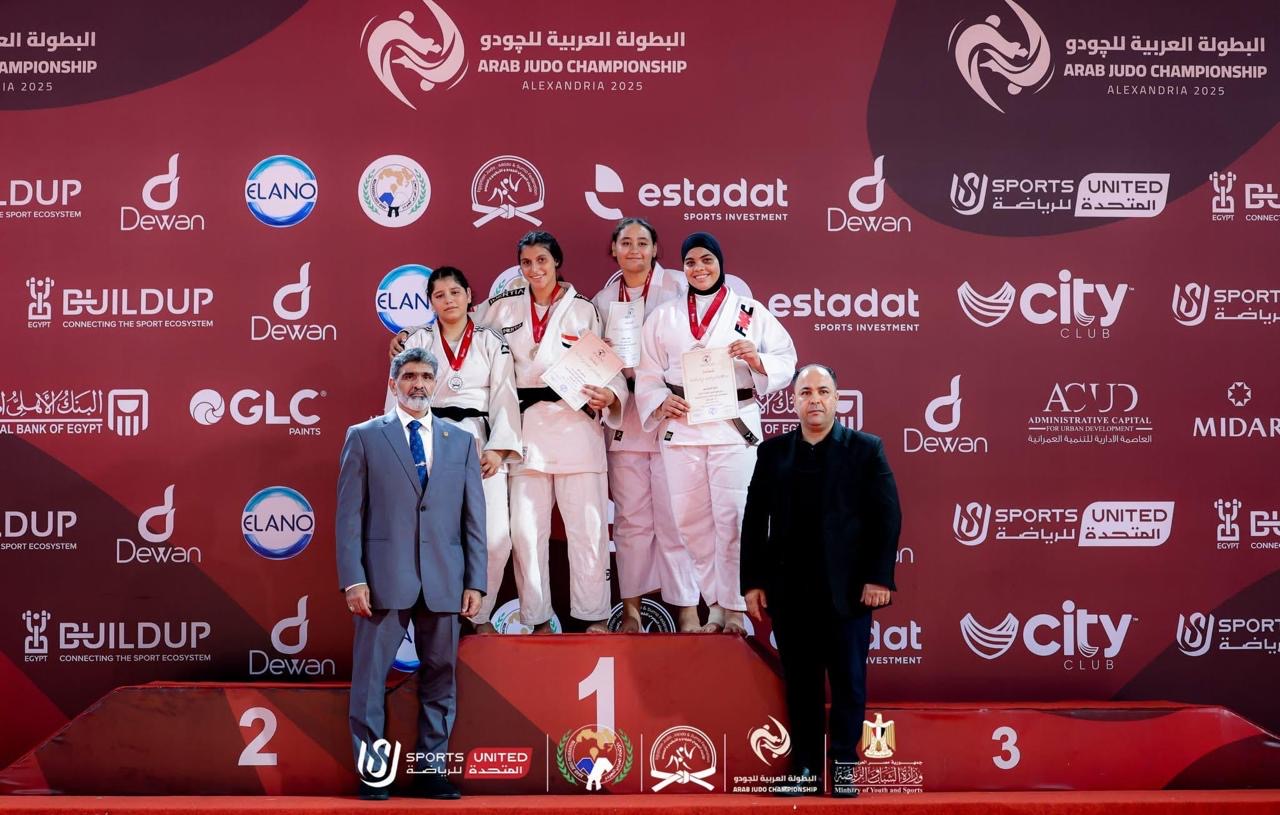 ثلاثة ميداليات لنادي الفجيرة للفنون القتالية في البطولة العربية للجودو بالإسكندرية