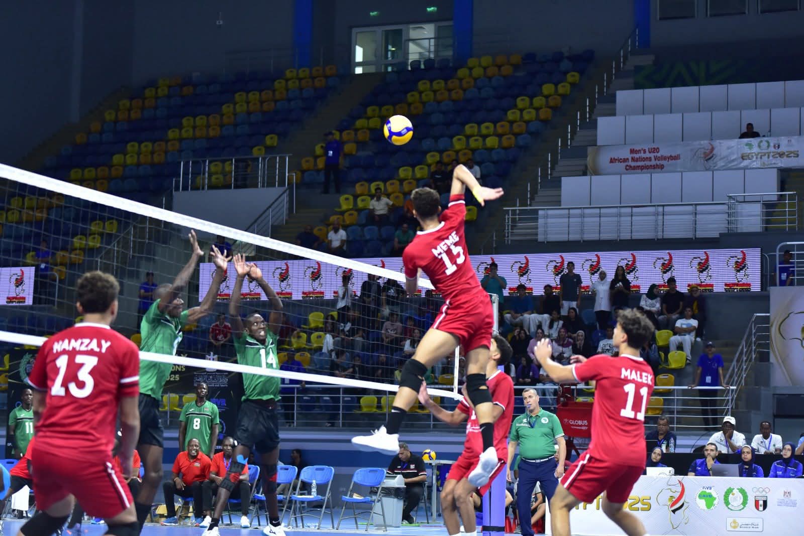 منتخب مصر لشباب الطائرة يصعد لنهائي البطولة الإفريقية بعد الفوز على كينيا